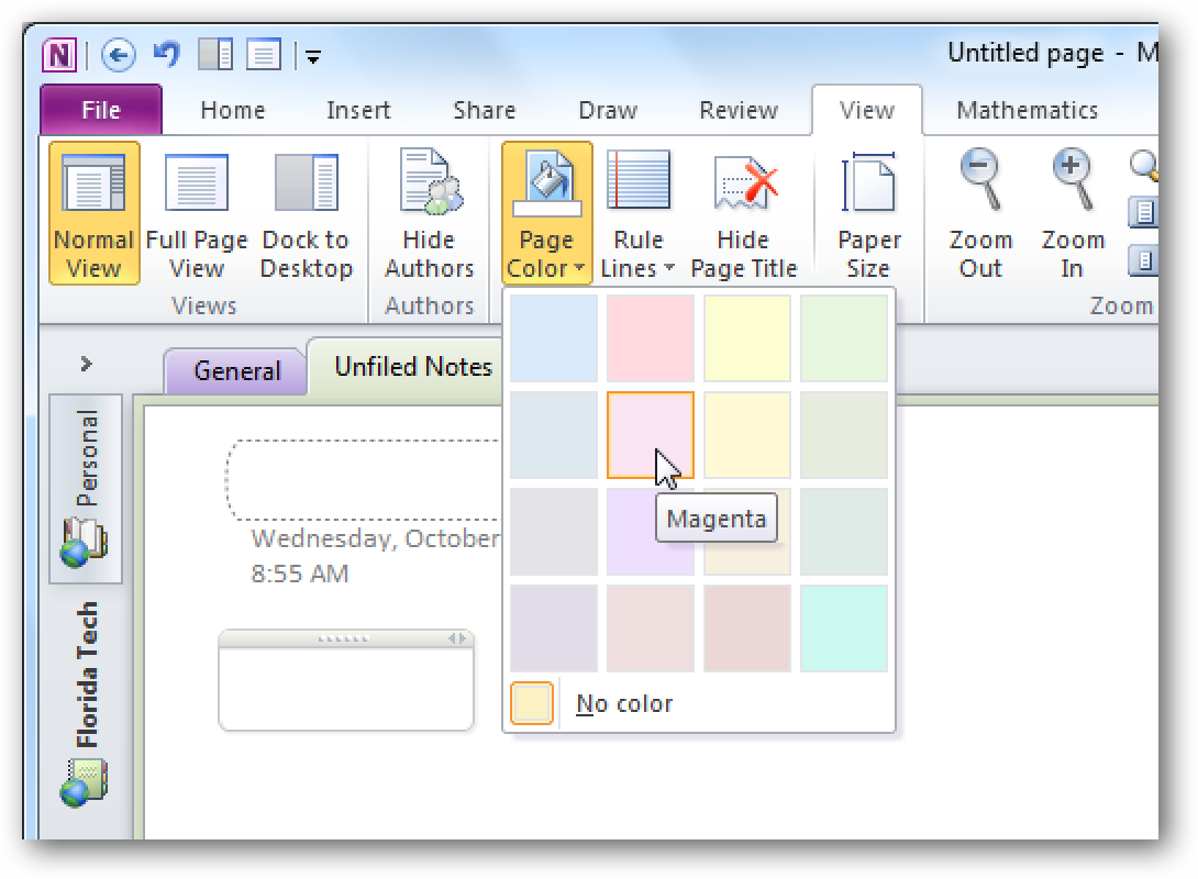 add post it notes in 2016 word for mac